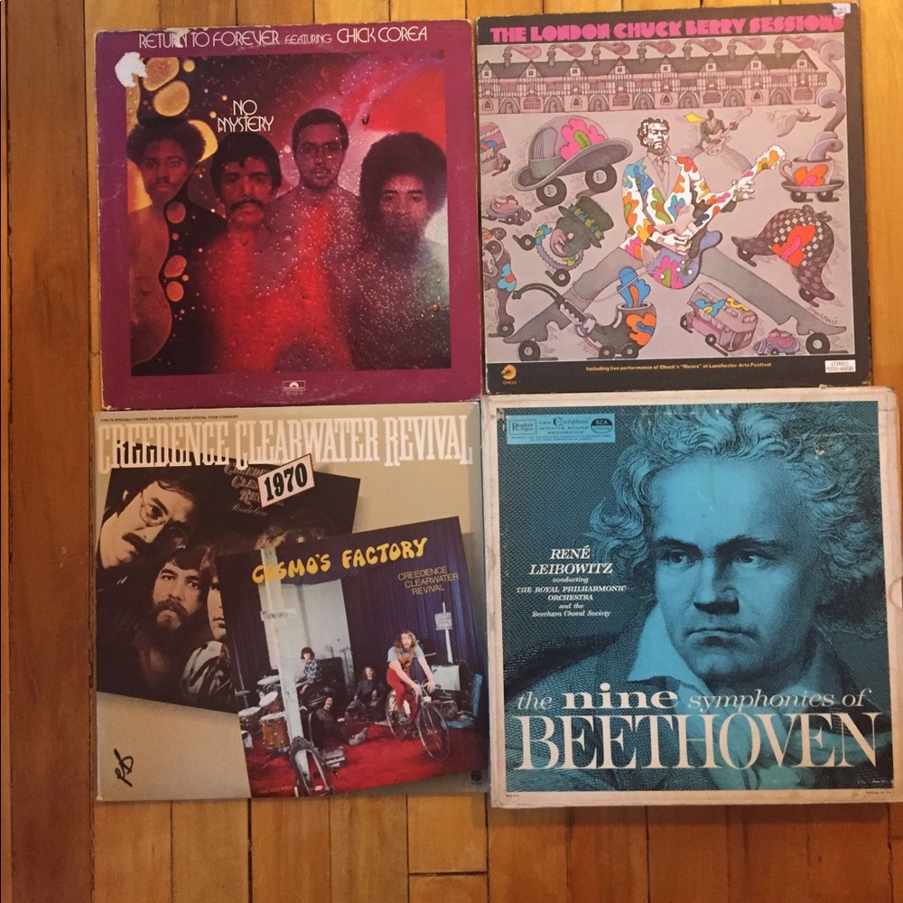 Assorted vinyl records